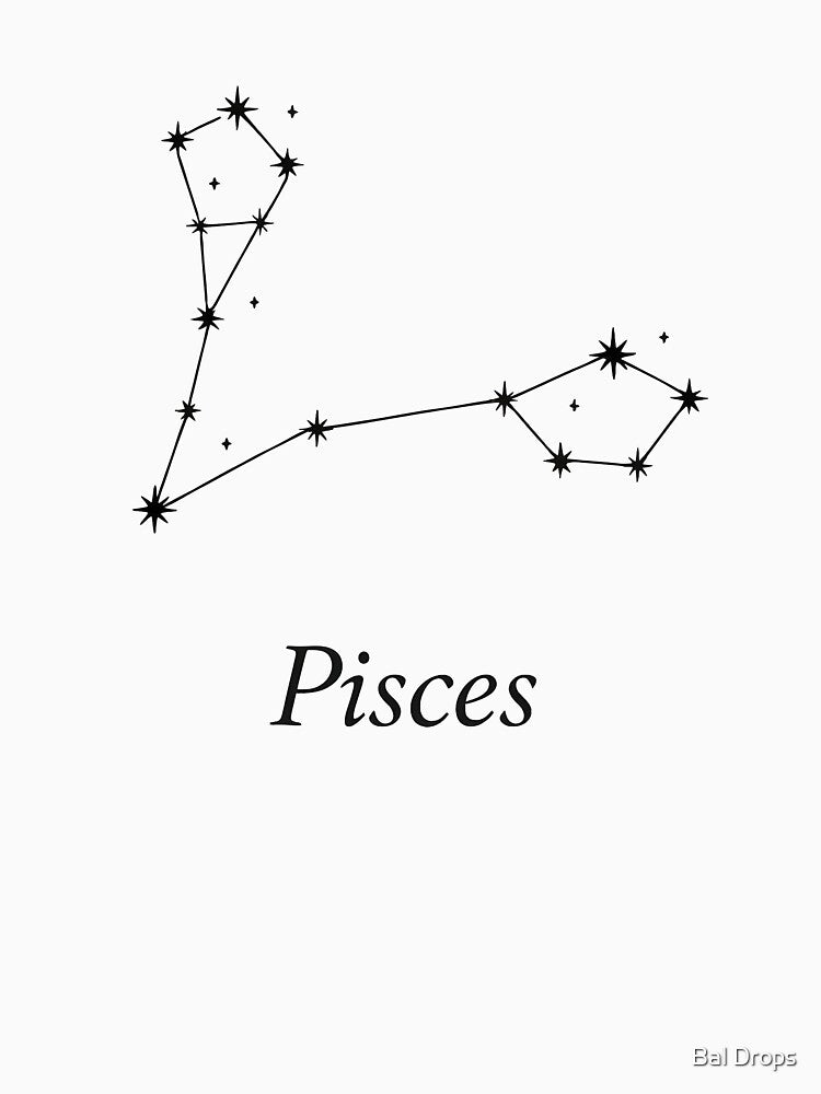 The Minimalist Pisces Constellation by Bal Drops