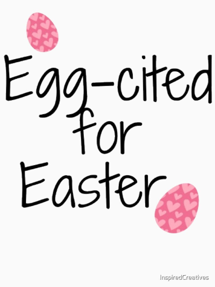 Egg-cited for Easter Cute Pink Egg by InspiredCreatives