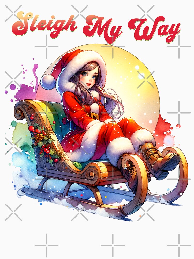 Couple Shirts - Santa Sleigh 1 by MoonsunCraft