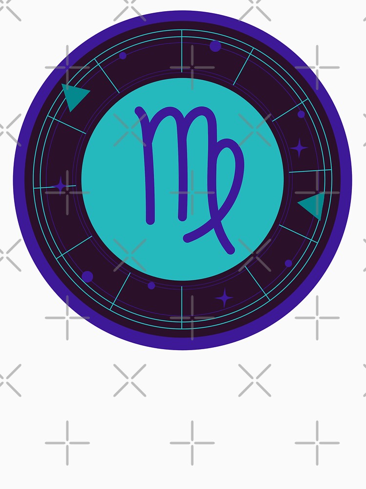Virgo Zodiac Sign Blue design by mbuz90