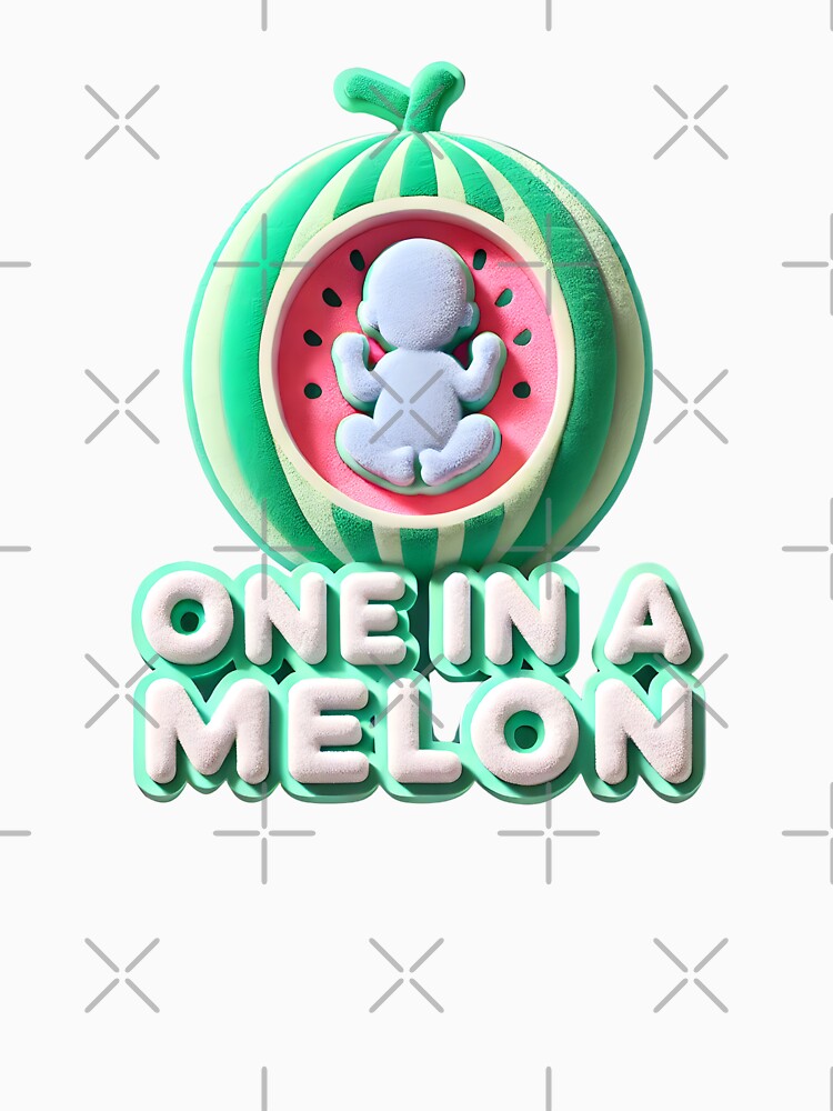 One in a Melon Baby Announcement - Adorable Watermelon Themed Baby Announcement by StyLeHi