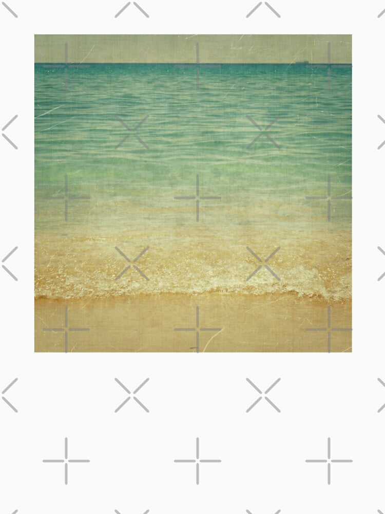 Abstract beach vintage aesthetic beige emerald background by by-jwp