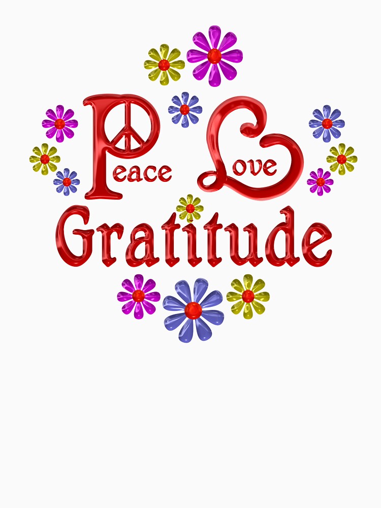 Fun Peace Love Gratitude by CoolDoodles