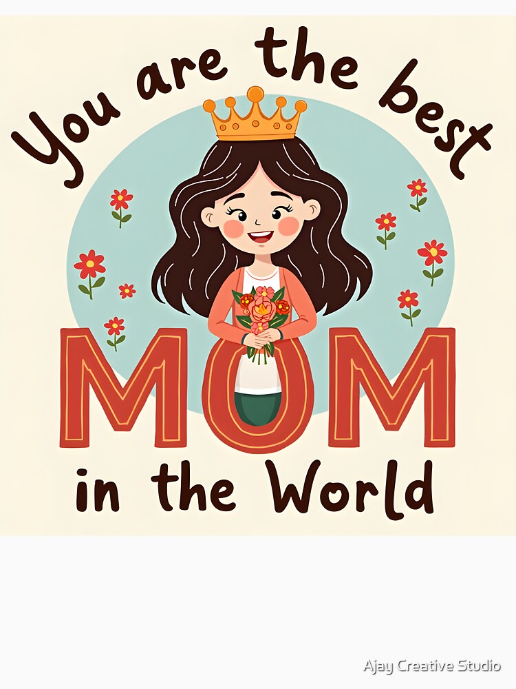 Best Mom in the World by Ajay Creative Studio