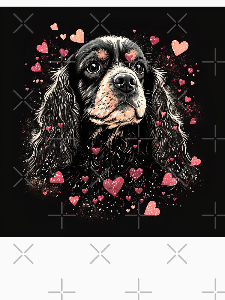 Cute American Cocker Spaniel Dog Valentine by Juliascutecornr