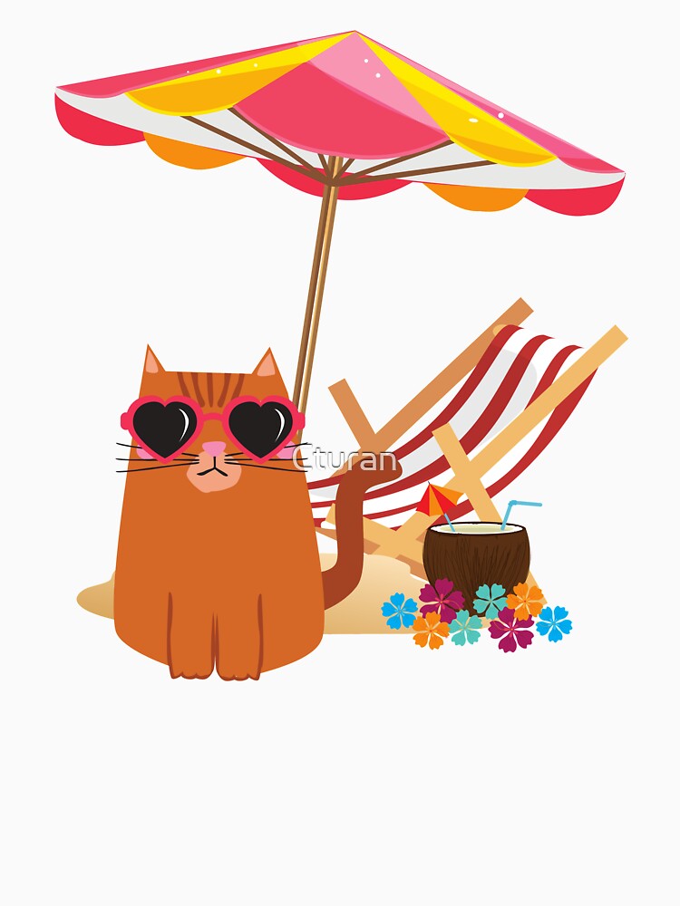 Cat on the Beach! by Cturan