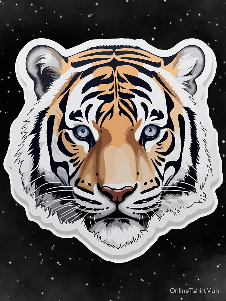 TIGER GRAPHIC TIGER STARE DESIGN by OnlineTshirtMan