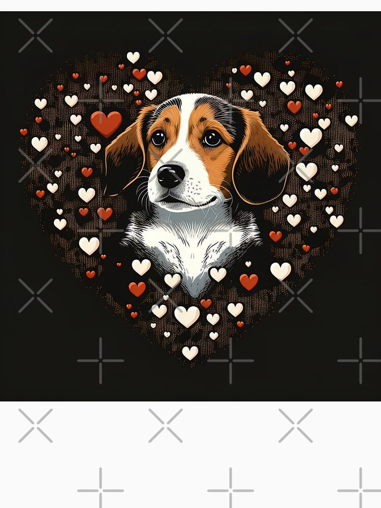 Beagle Dog Valentine by Juliascutecornr