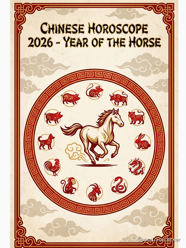 Chinese Horoscope 2026 – Year of the Horse (Fire Horse) by SuperCaseCenter