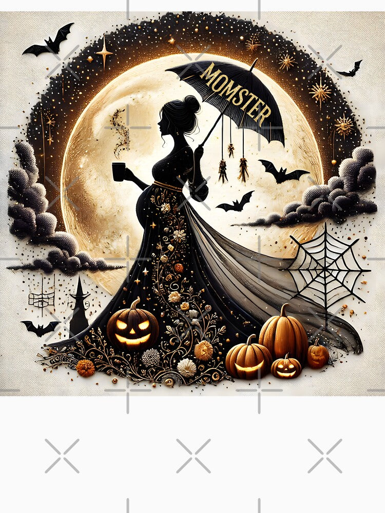 Baby Announcement - Halloween Coffee Lover's Baby Announcement for October by StyLeHi