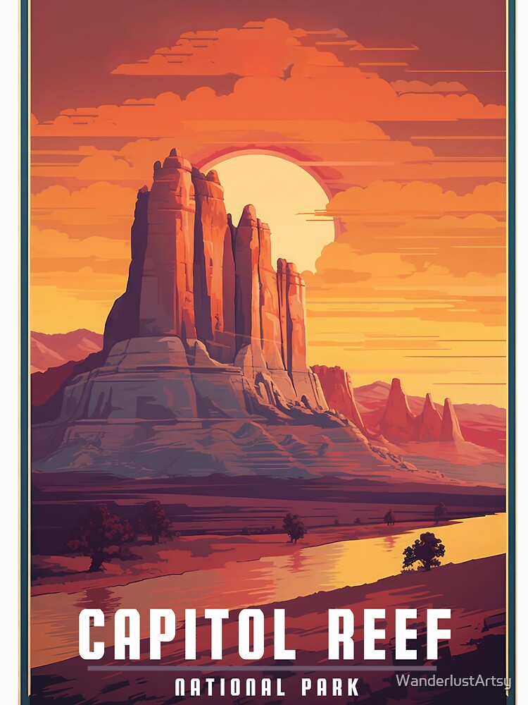 Capitol Reef National Park Sunset by WanderlustArtsy