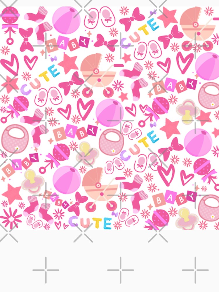 Adorable Baby Pink Cute Baby Girl Nursery by DesignYourWaystore