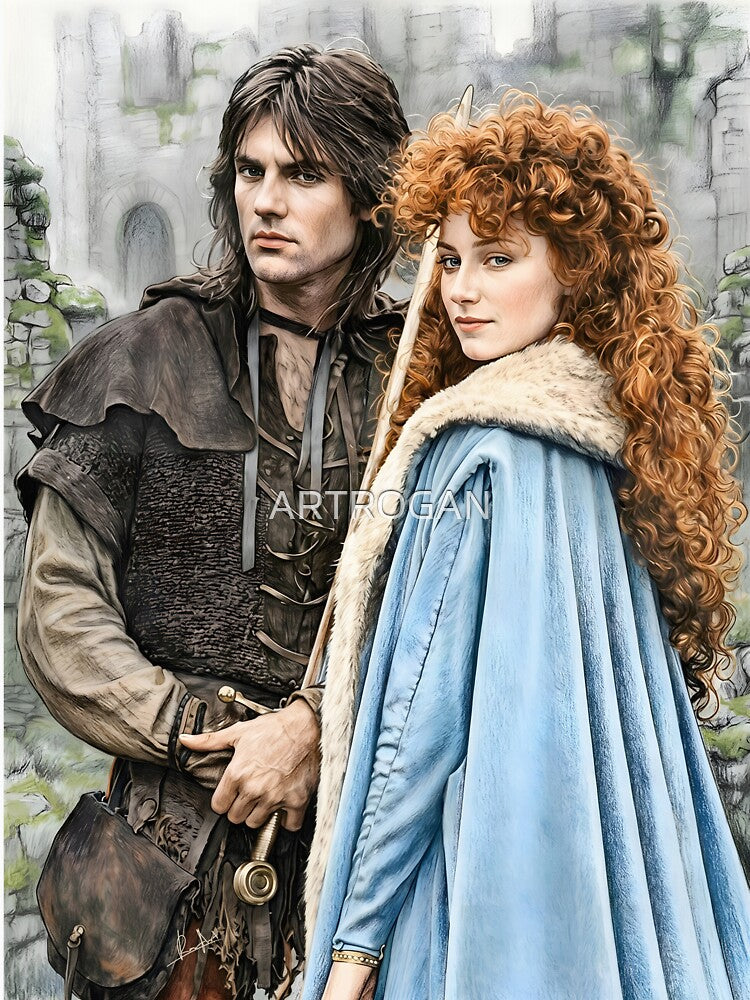 Robin of Sherwood Romantic Portrait art by ARTROGAN