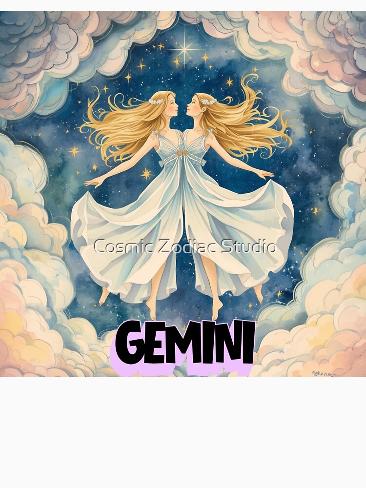 Gemini Zodiac Sign – Astrology Air Sign Design | Gemini Birthday Gift for Astrology Lovers by Cosmic Zodiac Studio