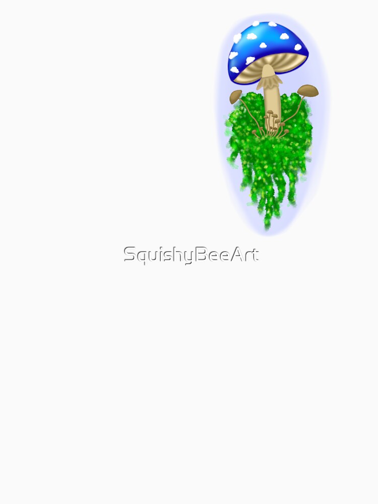 Mossy Fungi Sticker (Blue) by SquishyBeeArt