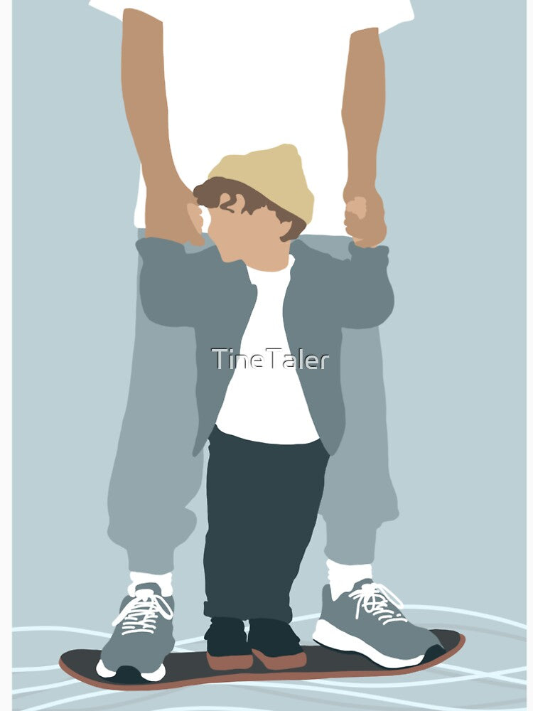 Father and son skater by TineTaler