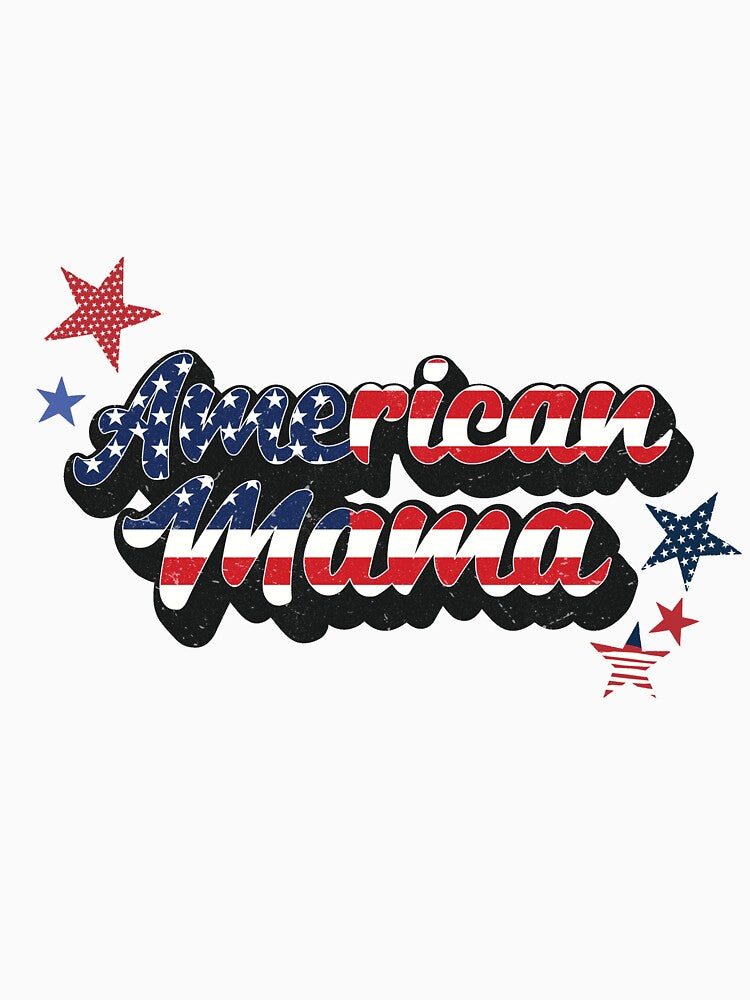 American Mama 4th Of July Independence Day by Taseen Alam