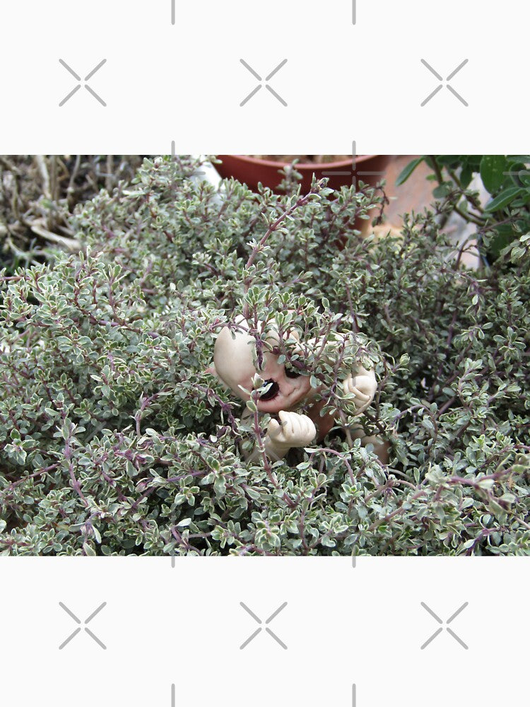 gremlin baby in the bushes by myatticstudio