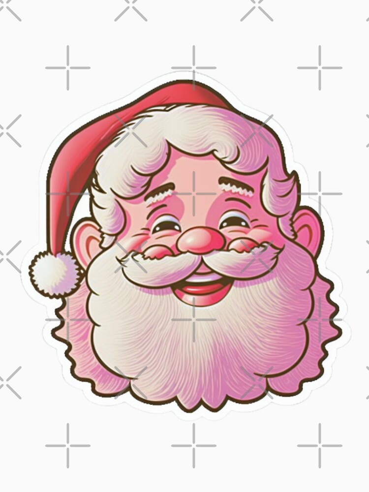 Go Retro Vintage Pink Santa Claus by Calymera