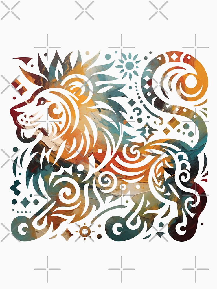 Lion Abstract Art by Osmose-Studio