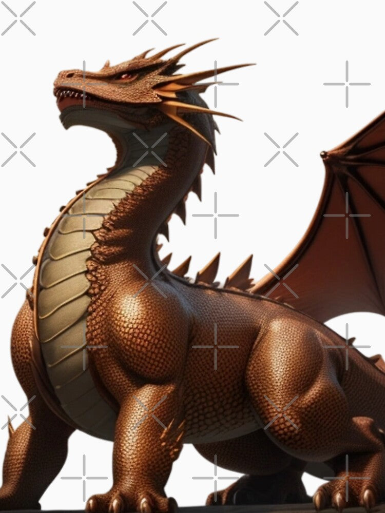 Brown Dragon - Black T by LuizSilva1983