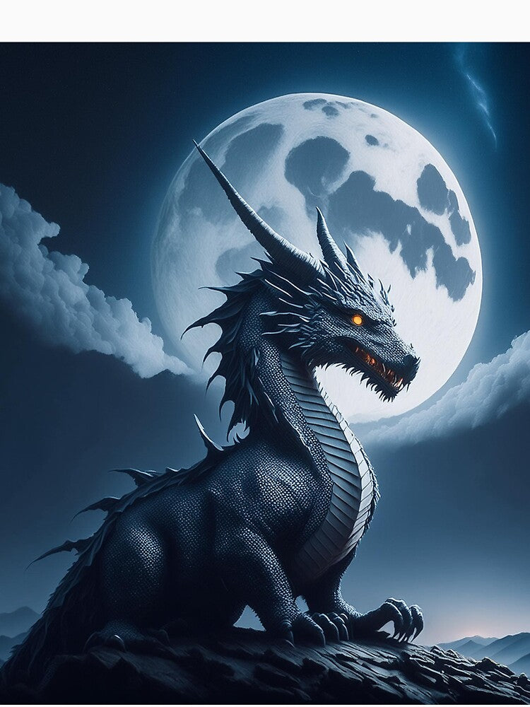 Blue dragon watching over by BAR DEC