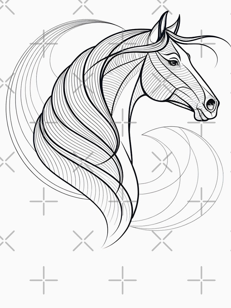 Buckskin Horse Design – Western Horse Art with Cute and Elegant Styles by KivaroArt