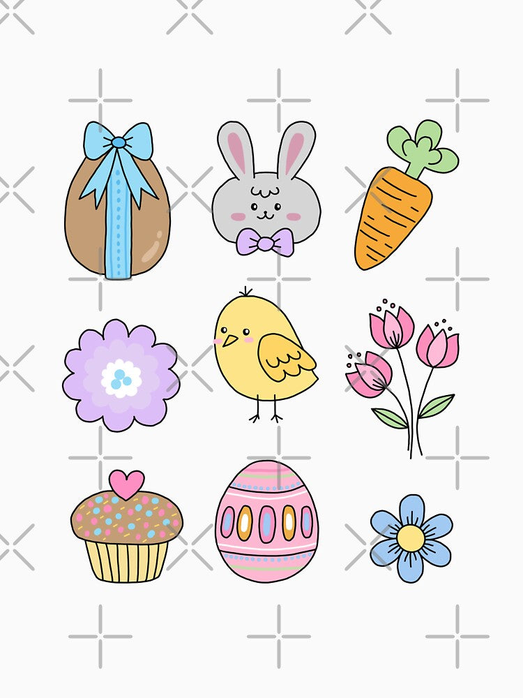 Easter Bunny, Chicken, Flower, Egg by ricricswert
