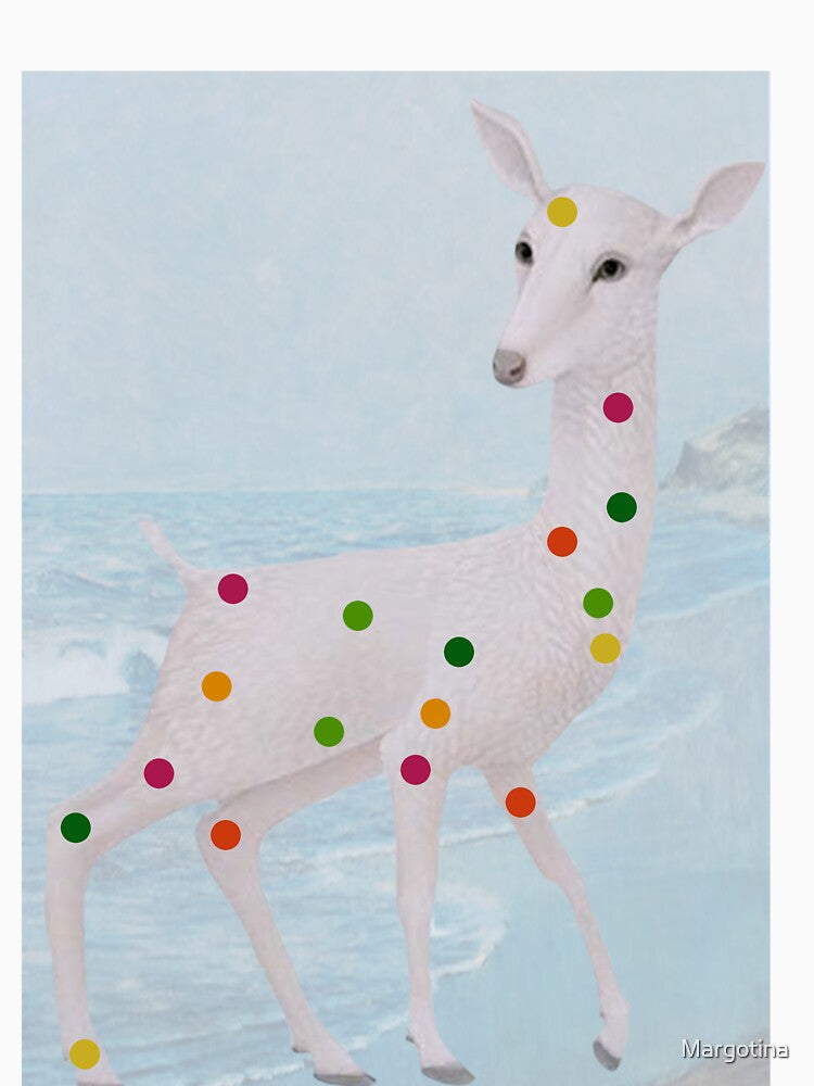 The deer has the colors of the forest. by Margotina