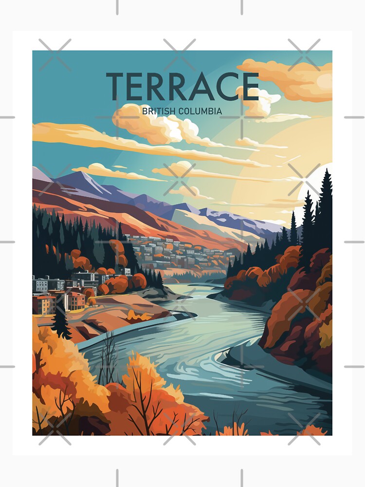 Terrace, British Columbia Wall Art by MarkedArtPrints