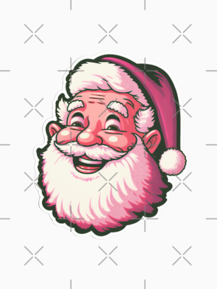 Vintage Retro Pink Santa Claus Christmas by Calymera