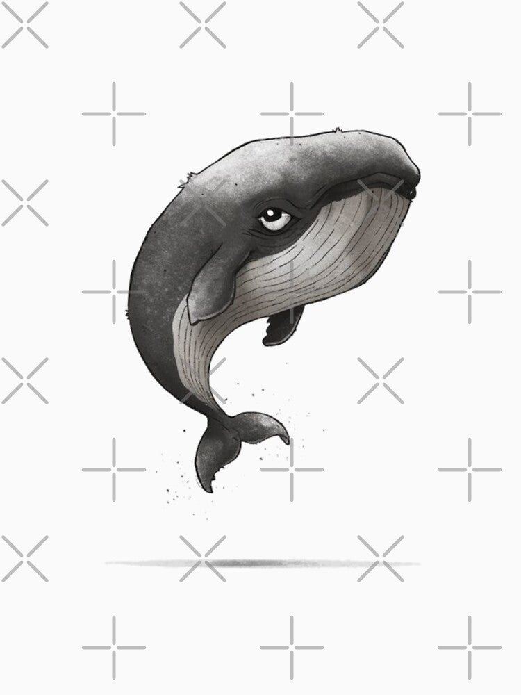 Cute sad whale by WildernessTints