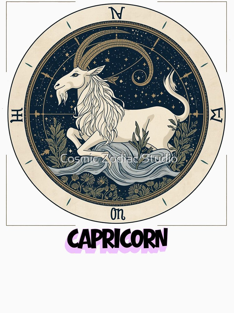 Capricorn Zodiac Sign – Astrology Earth Sign Design | Capricorn Birthday Gift for Astrology Lovers by Cosmic Zodiac Studio
