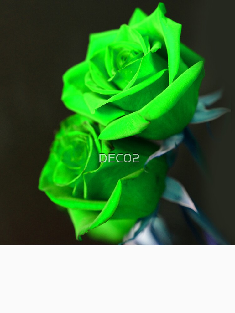 St. Patrick's Day Shamrock-Green Roses Art Photo by DEC02