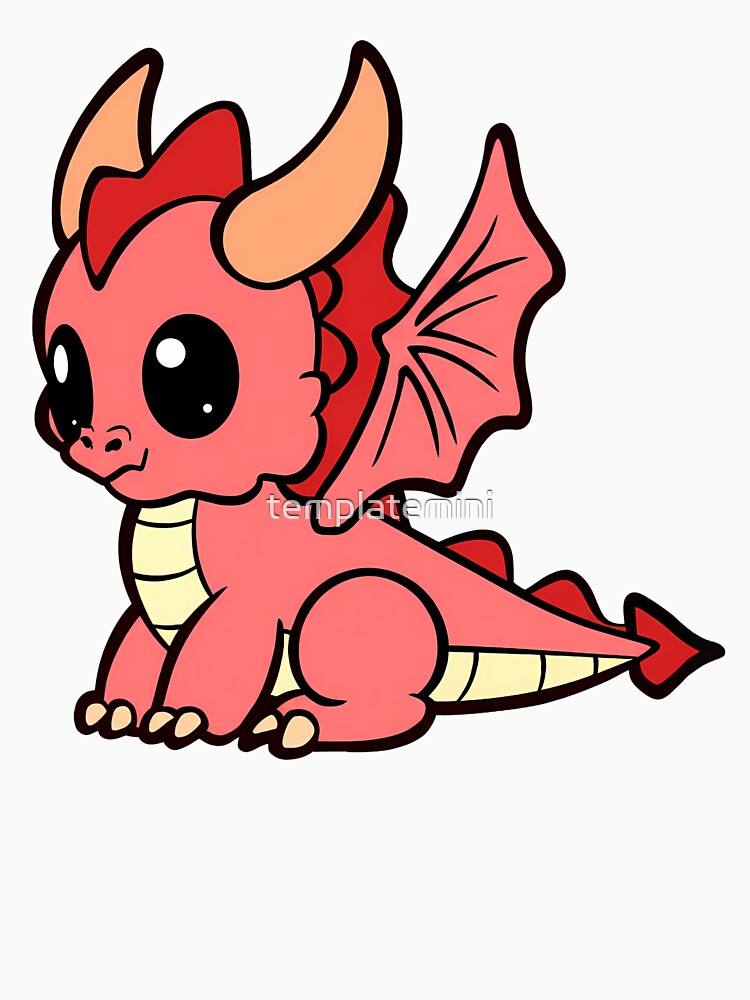 Adorable Dragon Illustration by Templatemini