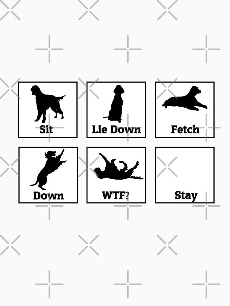 Funny Setter Dog Training - Irish, English, Gordon by PunkyCat