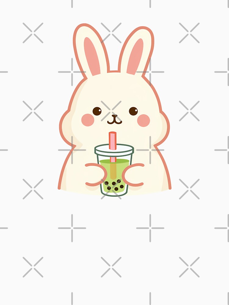 Kawaii Boba Bunny – Cute Matcha Bubble Tea Rabbit Design by BobaBunny76