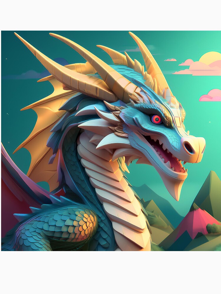 Green cartoon dragon by BAR DEC
