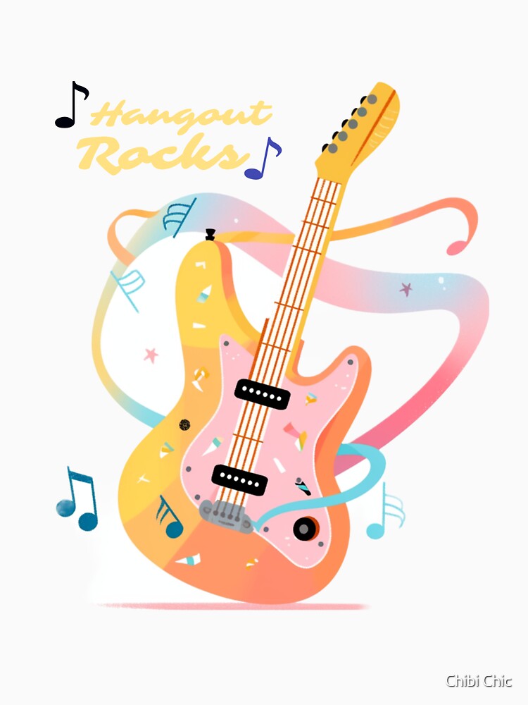 Hangout Festival Guitar Pick T-Shirt by Chibi Chic