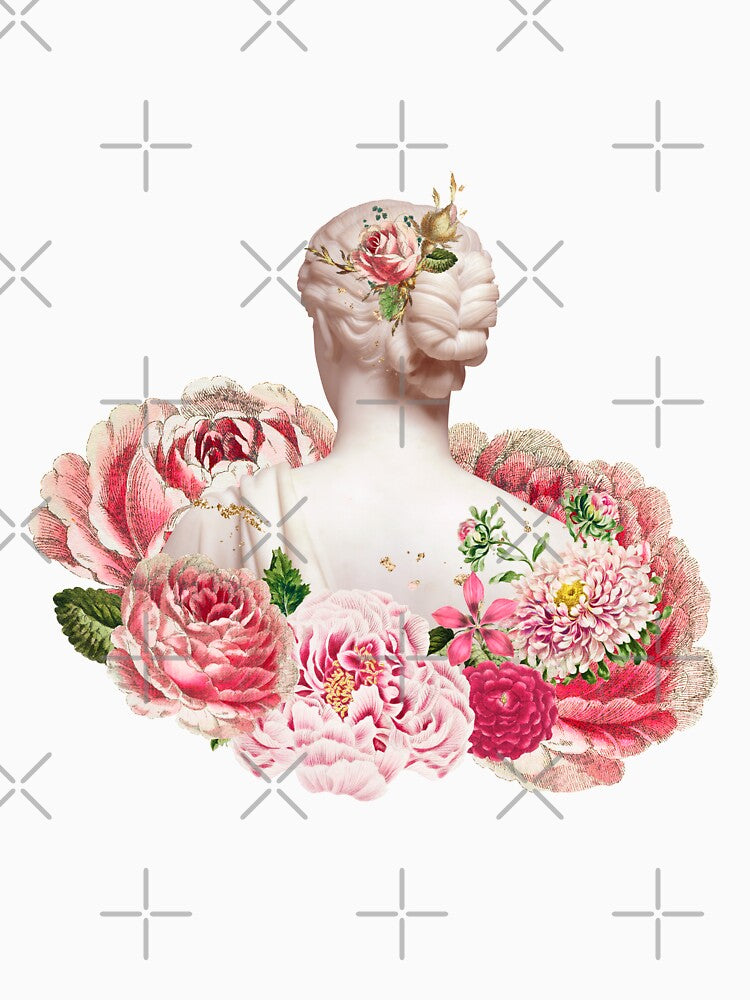 Greek Women Flower Art by BeeMeCreative