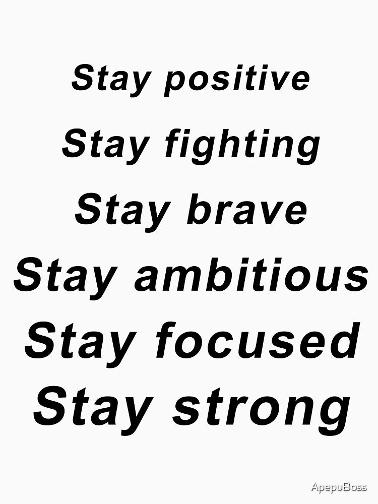 Stay strong, inverted by ApepuBoss