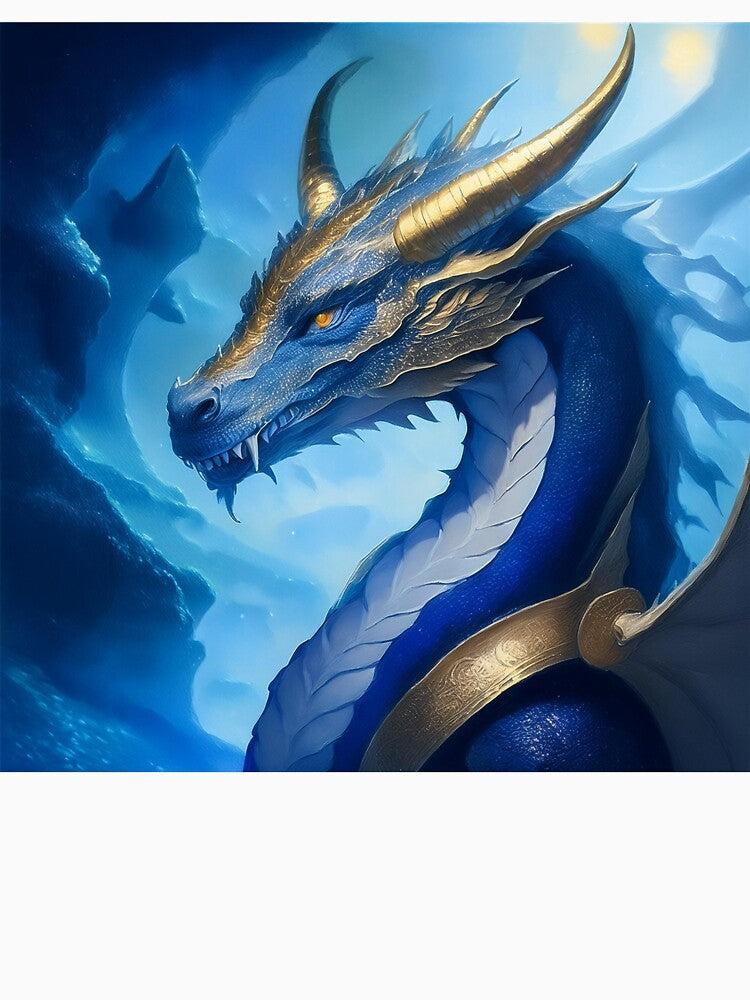 Blue and gold dragon. by BAR DEC