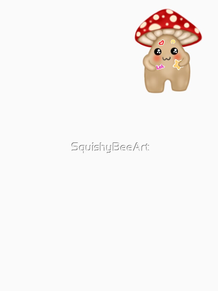 Mushroom Buddy Is A Sticker Addict by SquishyBeeArt