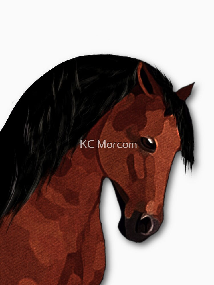 Horse Lovers Bay Horse by KC Morcom