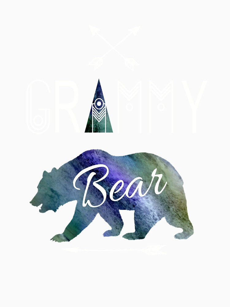 Grammy Bear Matching Family Rustic Tribal Blue Christmas Camping Gift by Sapphire Star