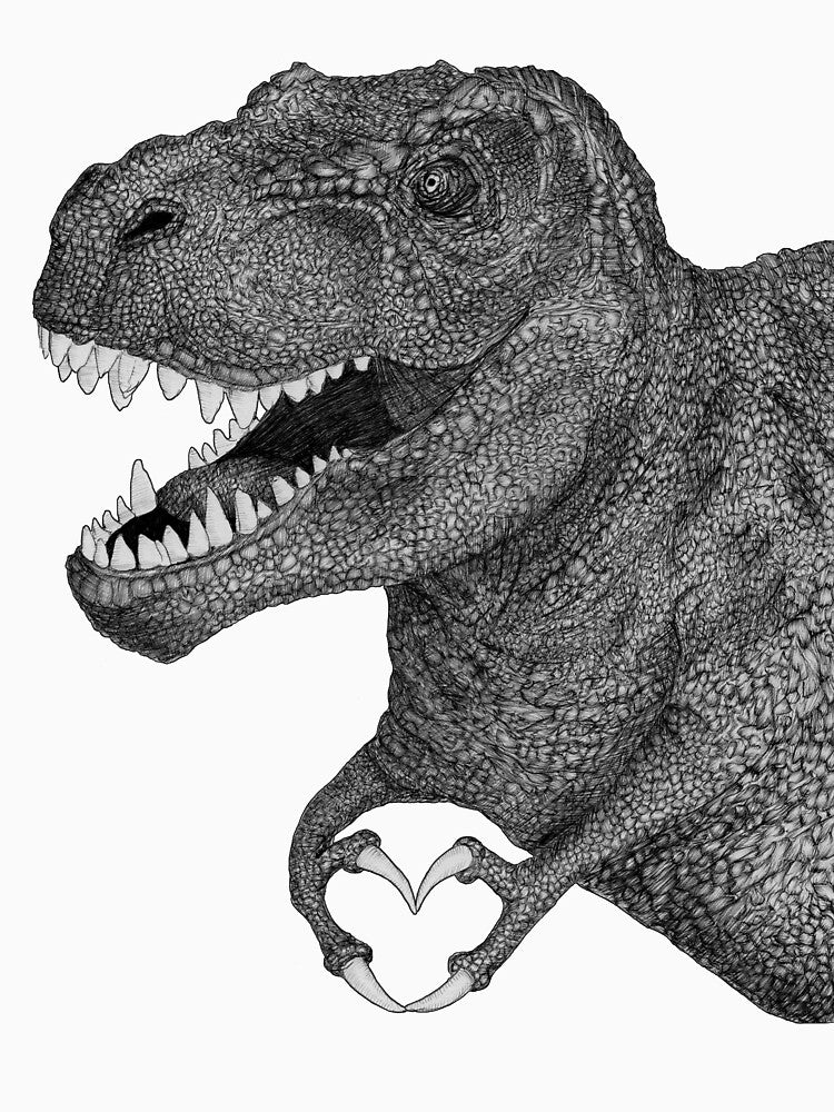 Dino Love by ECMazur Art