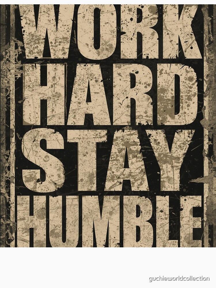 Work Hard Stay Humble Gym Motivation Shirt – Fitness Workout Quote Design by guchieworldcollection