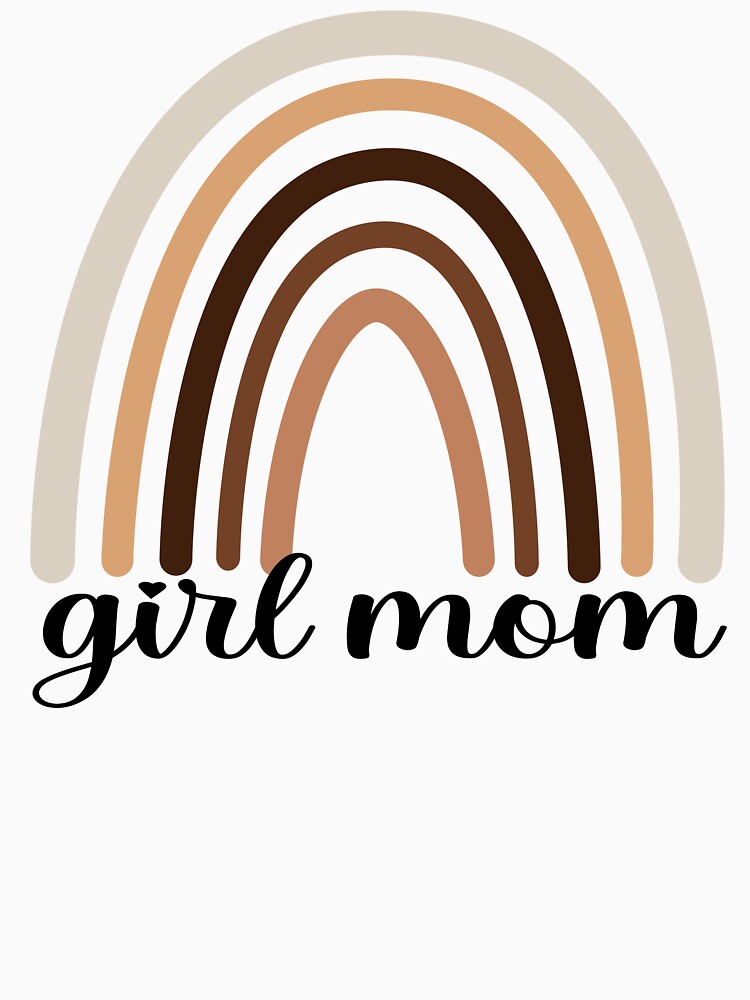 Girl Mom Rainbow shirt, Gift for Mother's Day & Birthday, Mom Birthday Gift, birthday gift for mom, kids' shirt, Aesthetic mom, Matching mom and daughter by Noe Mill