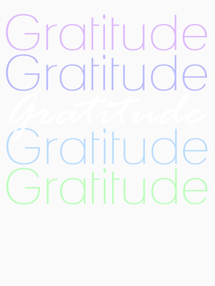 Gratitude Typography Design by Oirabot