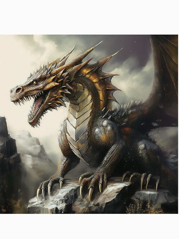 Dragon black and gold by BAR DEC